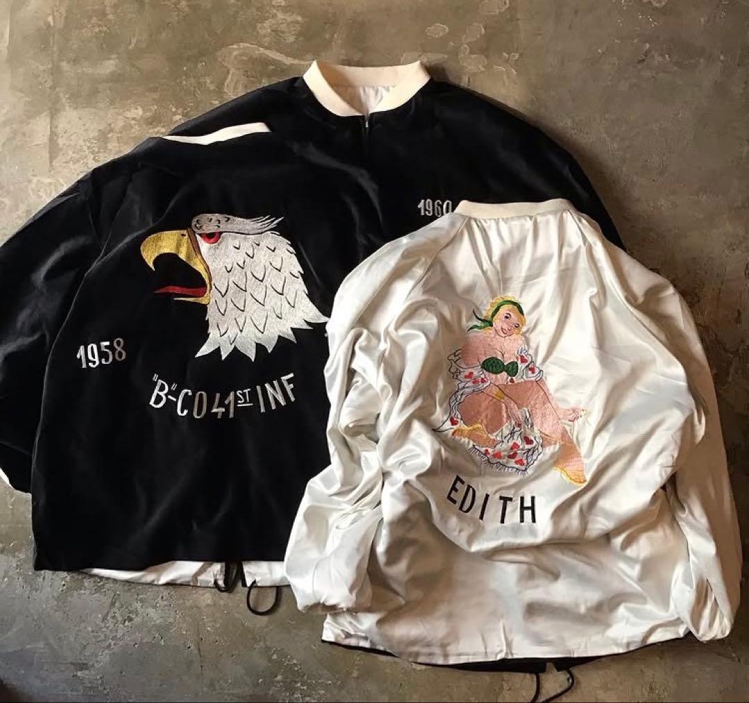 新品 Cloveru Velor Souvenir Reversible JKT - メルカリ