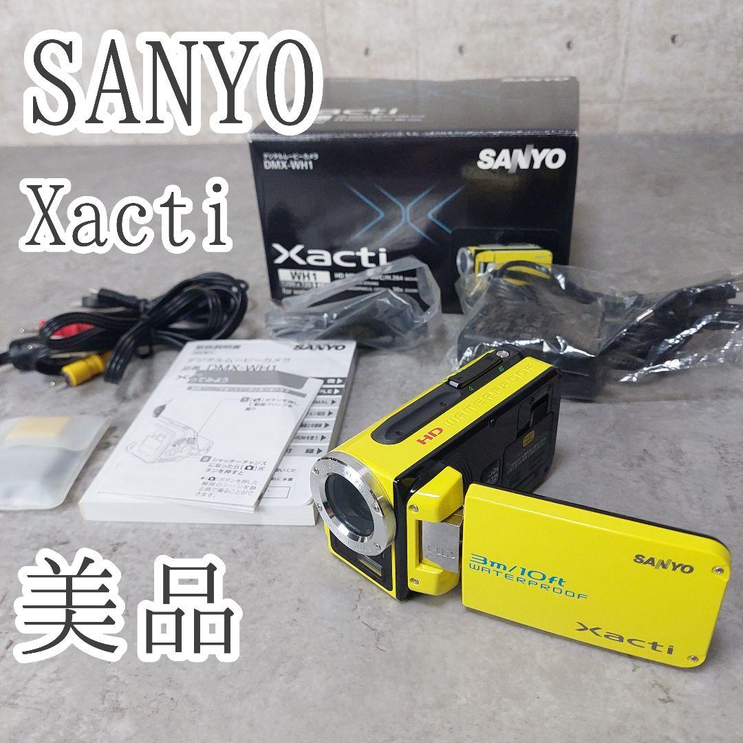 SANYO 防水 ムービーカメラ Xacti ザクティ DMX-WH1 イエロー