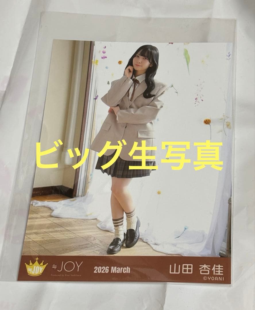 ニアジョイ 山田杏佳 電話番号教えて！ ビッグ生写真 ヒキ - メルカリ