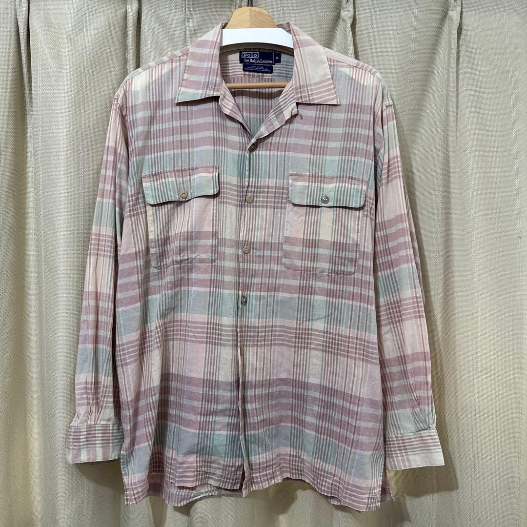 90'S Polo by Ralph Lauren 開襟長袖シャツ M