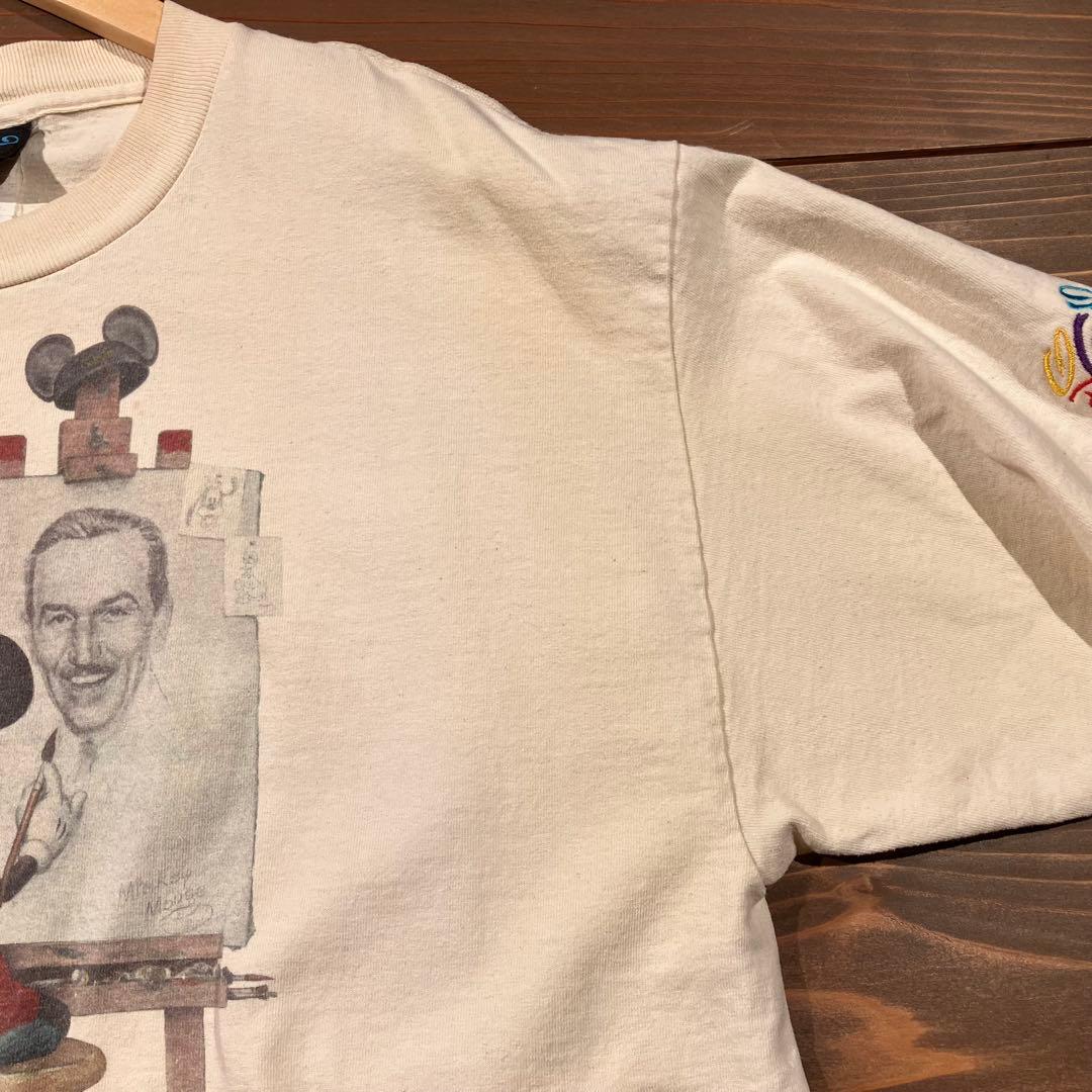 USA製 ディズニー ノーマンロックウェル tシャツ XL ミッキー レア