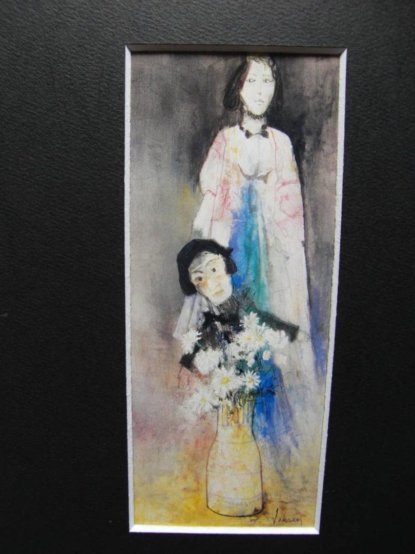 ジャン・ジャンセム、「花とマリオネット」、希少画集・額装画