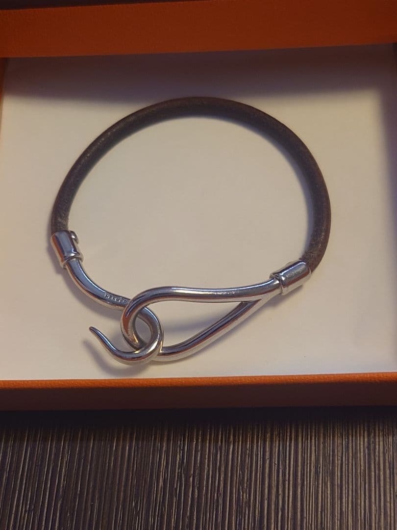 【美品】HERMES エルメス ジャンボブレスレット レザー
