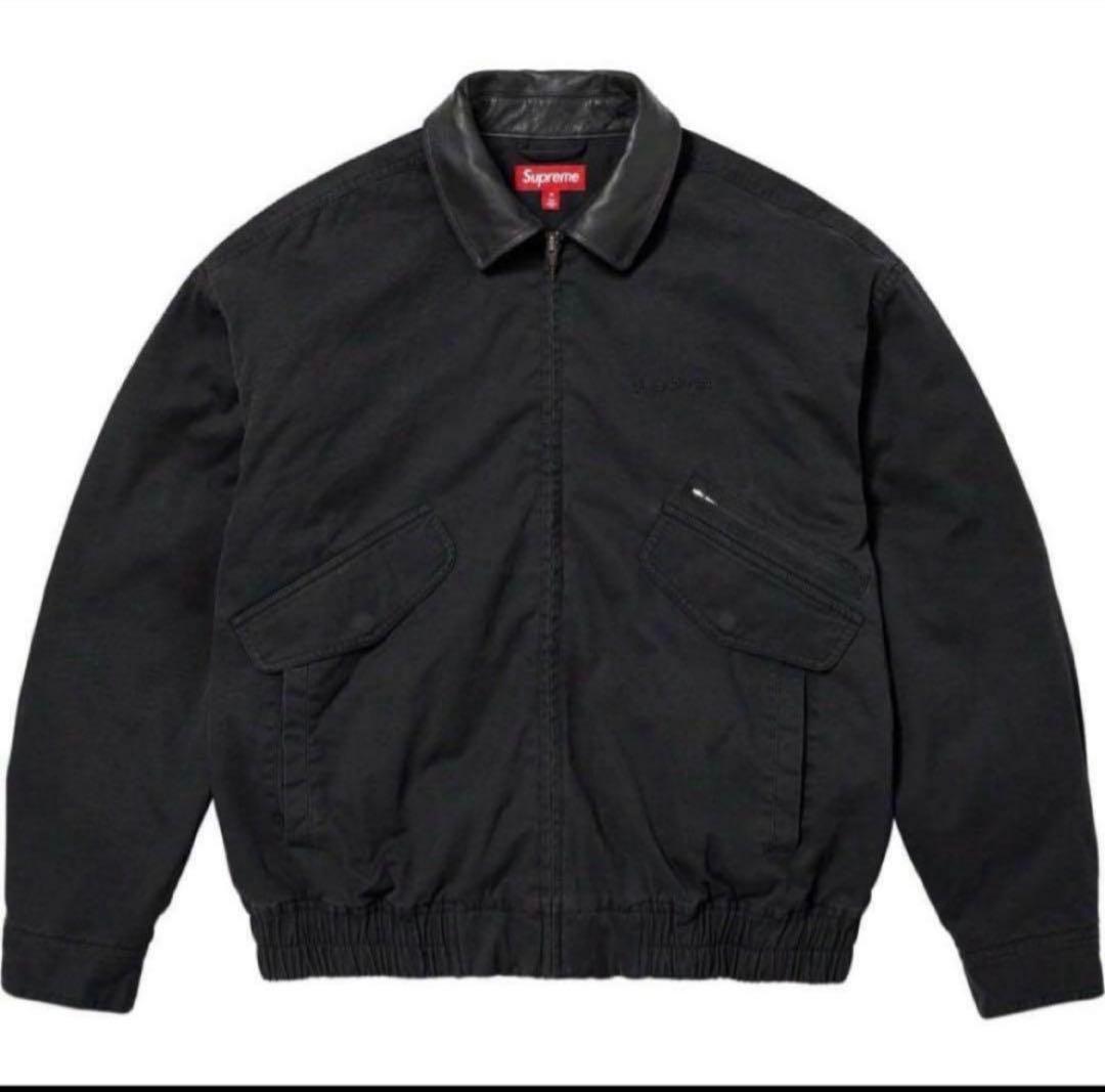 ジャケット・アウター supreme leather collar utility jacket S