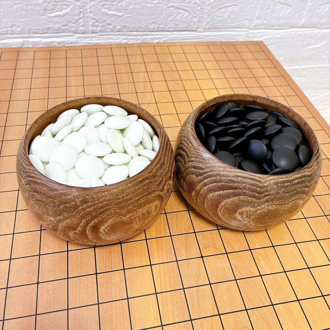 囲碁盤 基盤 板目 木裏 極厚 6寸 へそあり 脚付 高級 骨董 桐箱 - メルカリ