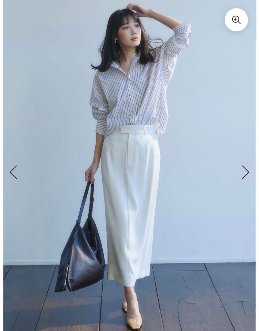 anuans ダブルサテンナロースカート　サイズ0