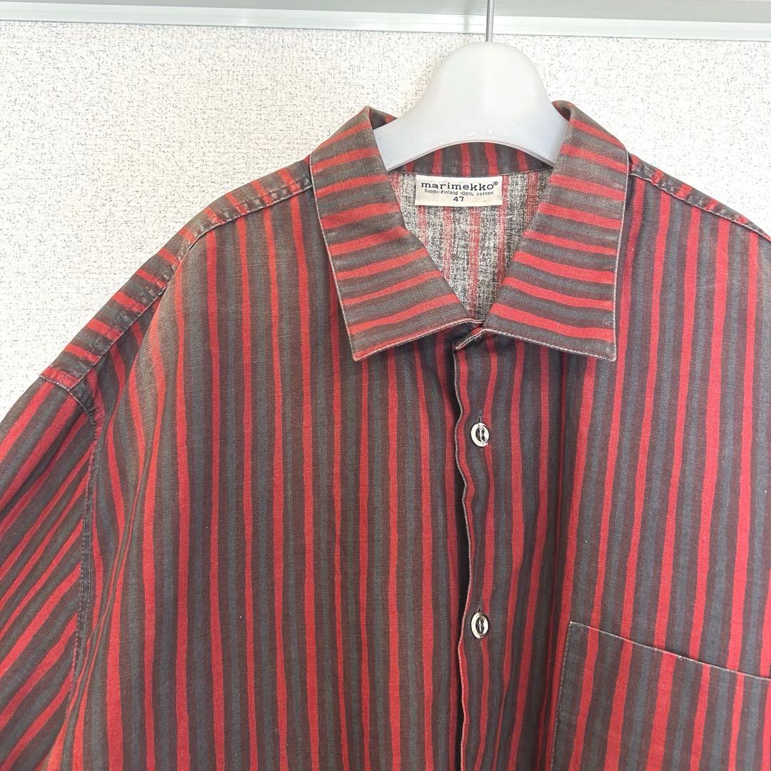 marimekko ヨカポイカ　旧タグ　ストライプ　フィンランド