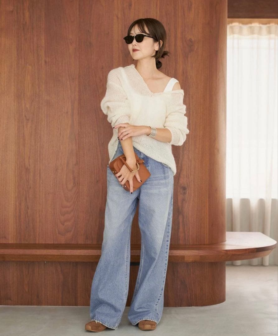 Plage R’IAM WIDE リアムワイドデニム　ブルーA 36