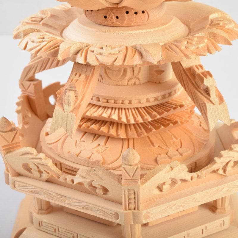 仏教美術 桧彫刻 大日如来像 仏像 華鬘台 C 8882 - メルカリ