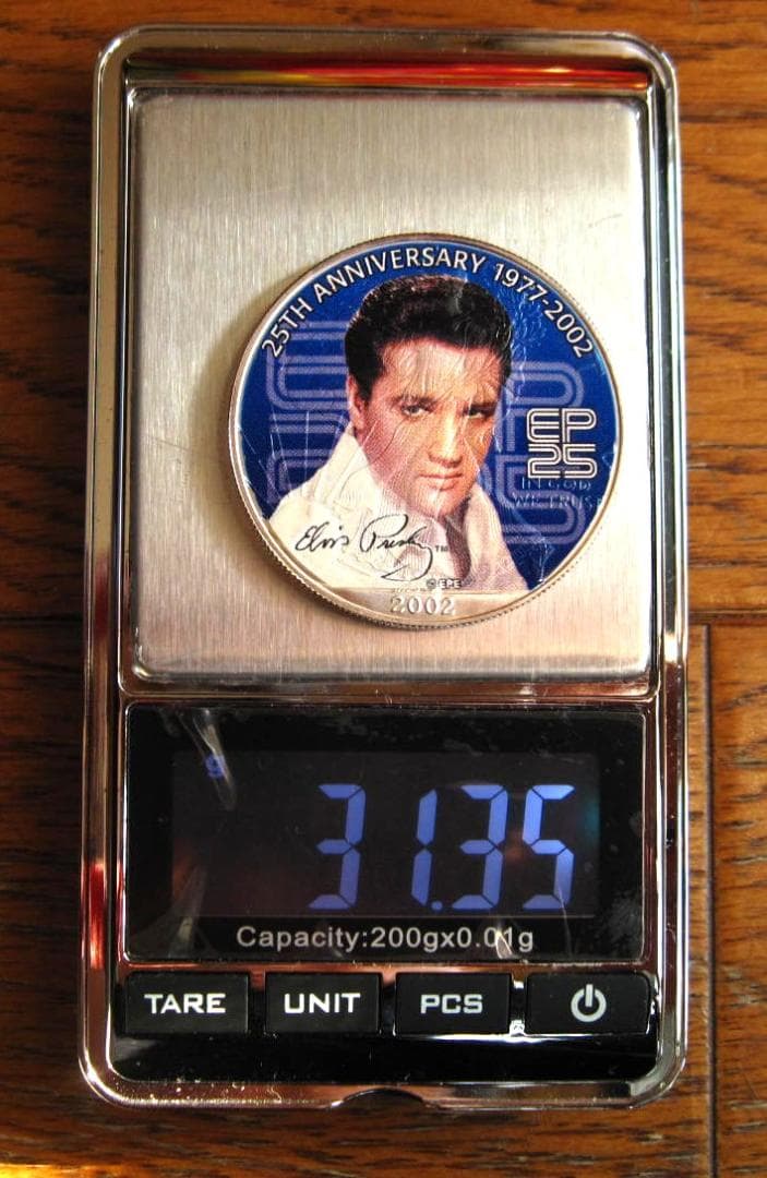 アメリカンシルバーイーグルカラー 1オンス銀貨 E・プレスリー25