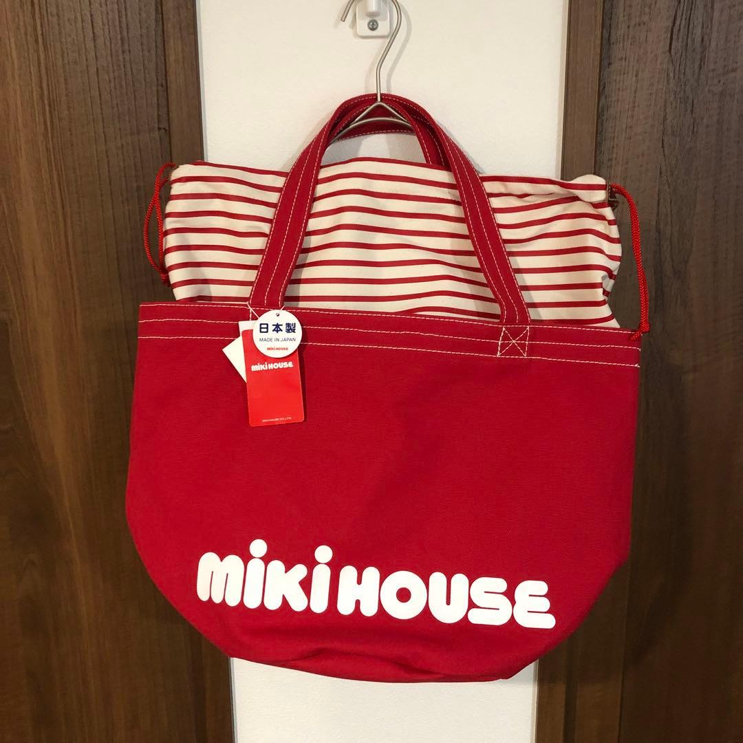 ミキハウス☆新品タグ付き☆赤ロゴ☆ 日本製☆Bスタンプ☆
