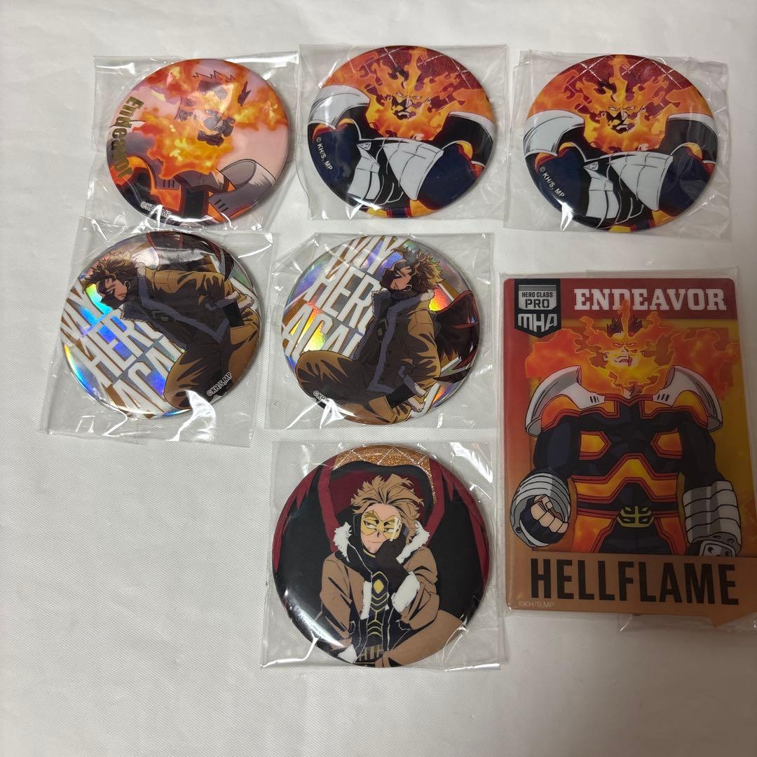 僕のヒーローアカデミア ヒロアカ エンデヴァー ホークス 缶バッジ