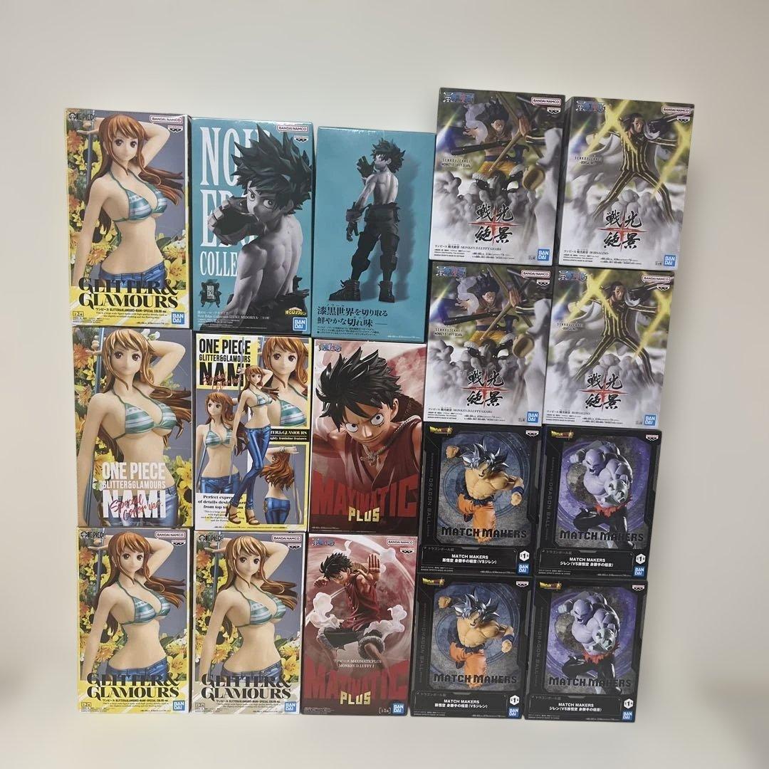 新品未開封　ワンピース　ヒロアカ　ドラゴンボール　フィギュアまとめ売り
