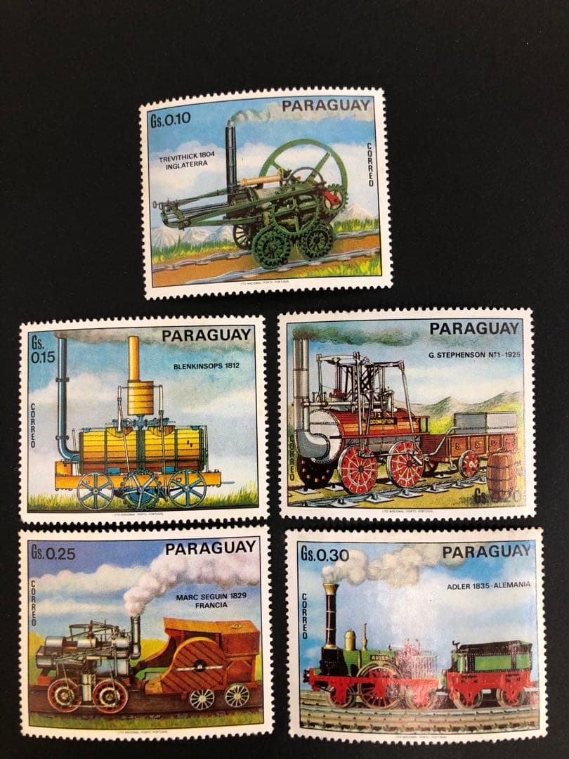 外国切手 1972年パラグアイ 切手 蒸気機関車 未使用 - メルカリ
