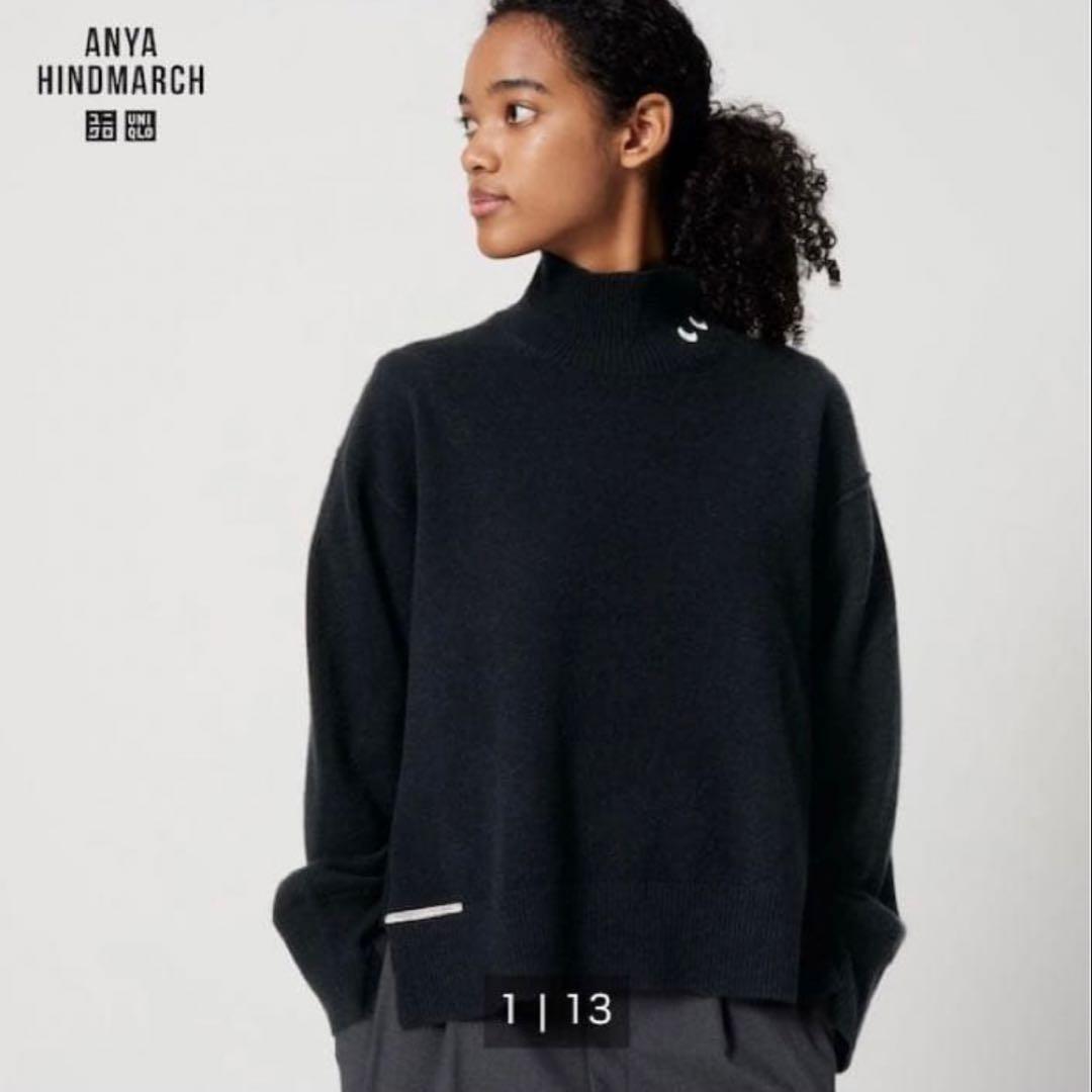 UNIQLO ANYA HINDMARCH カシミヤハイネックセーター XL