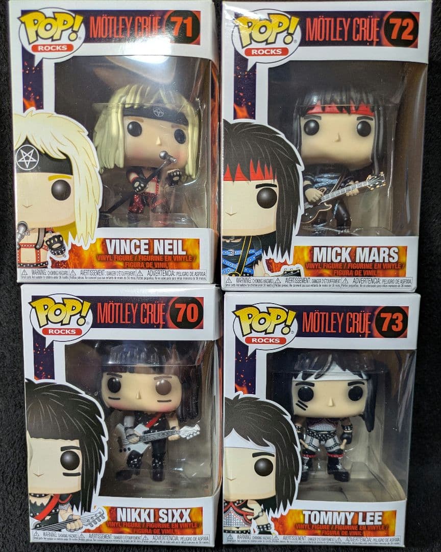 Funko POP! ROCKS MOTLEY CRUE 4体セット SOLD OUT! Motley Crue Collectible 2018 Handpicked Funko Pop! Rocks