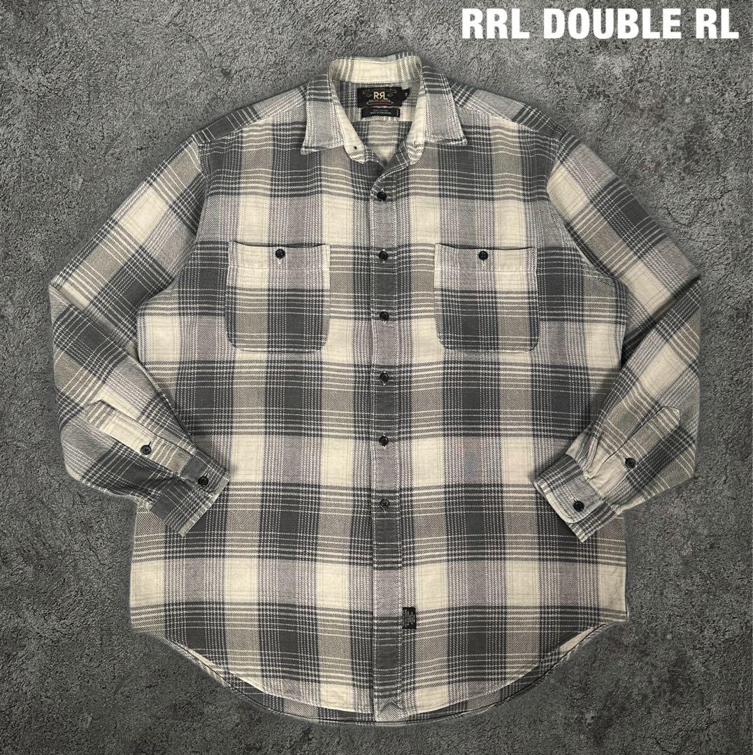 RRL DOUBLE RL 90s ビンテージ 三つ星 オンブレ チェックシャツ - メルカリ