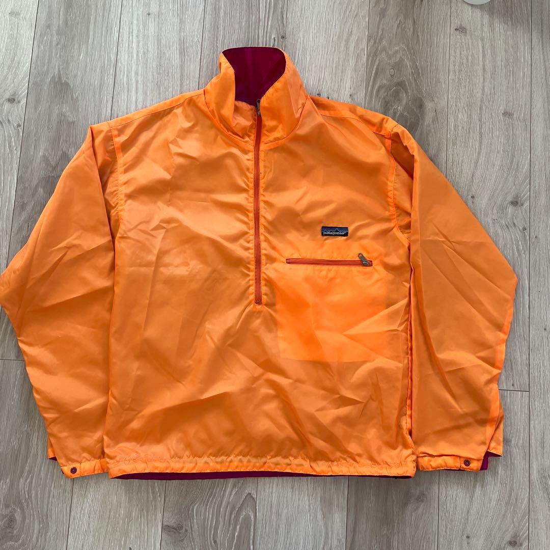90s パタゴニア　LIGHTWEIGHT REVERSIBLE アノラック 90's patagonia パタゴニア バギーズプルオーバー アノラック グリーン