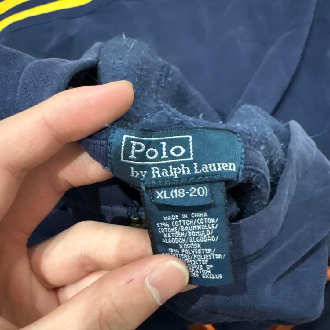 90s Polo by Ralph Lauren短丈ジップパーカー ビックポニー - メルカリ