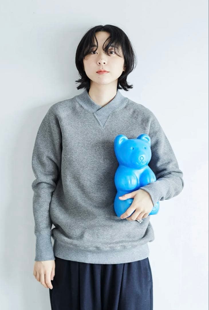 アトリエナルセ　コットンモックネックスウェット　atelier naruse