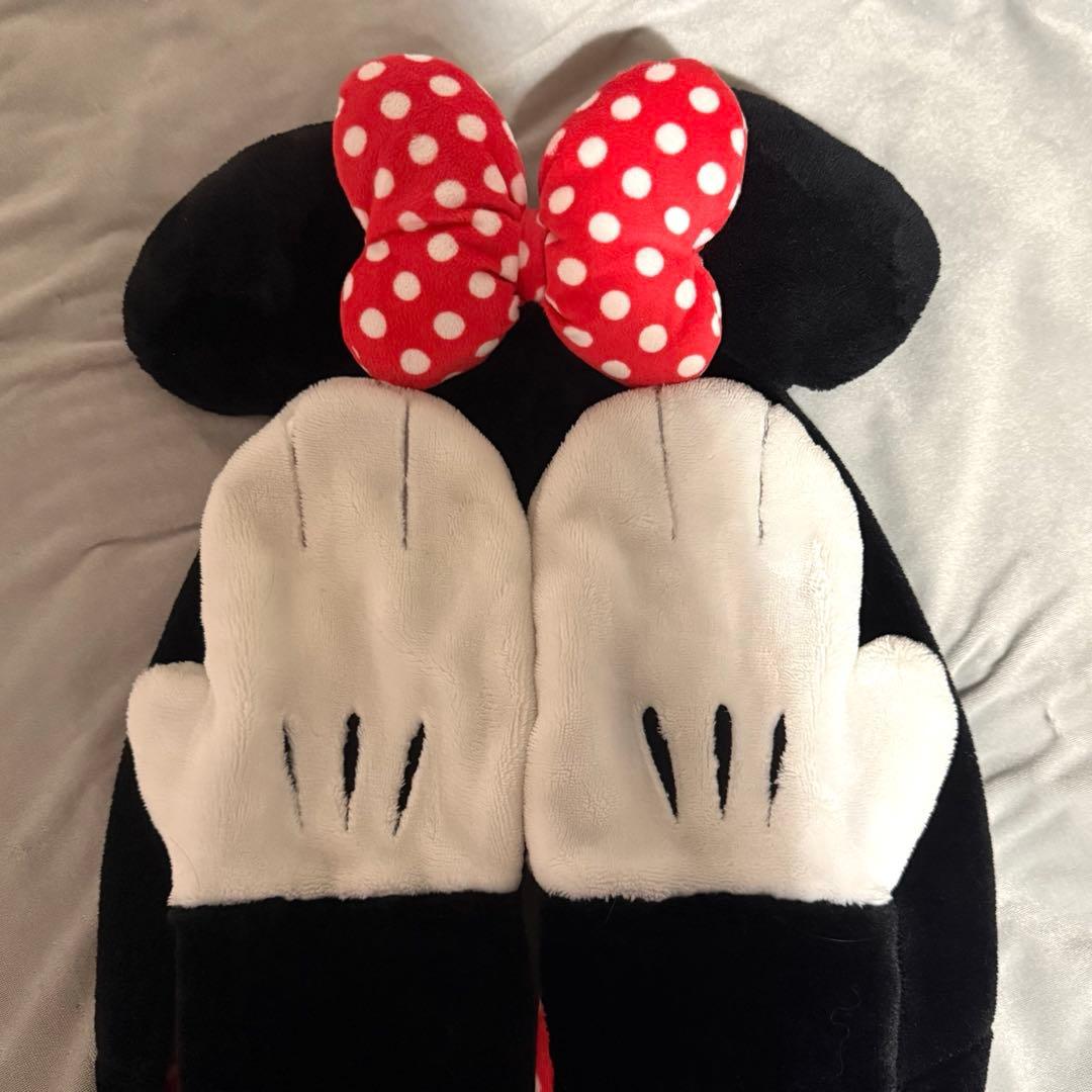 ディズニー ミニー マフラーキャップ - メルカリ