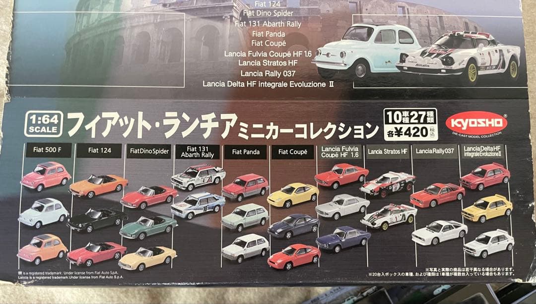 フィアット・ランチア ミニカーコレクション 1:64スケール　京商