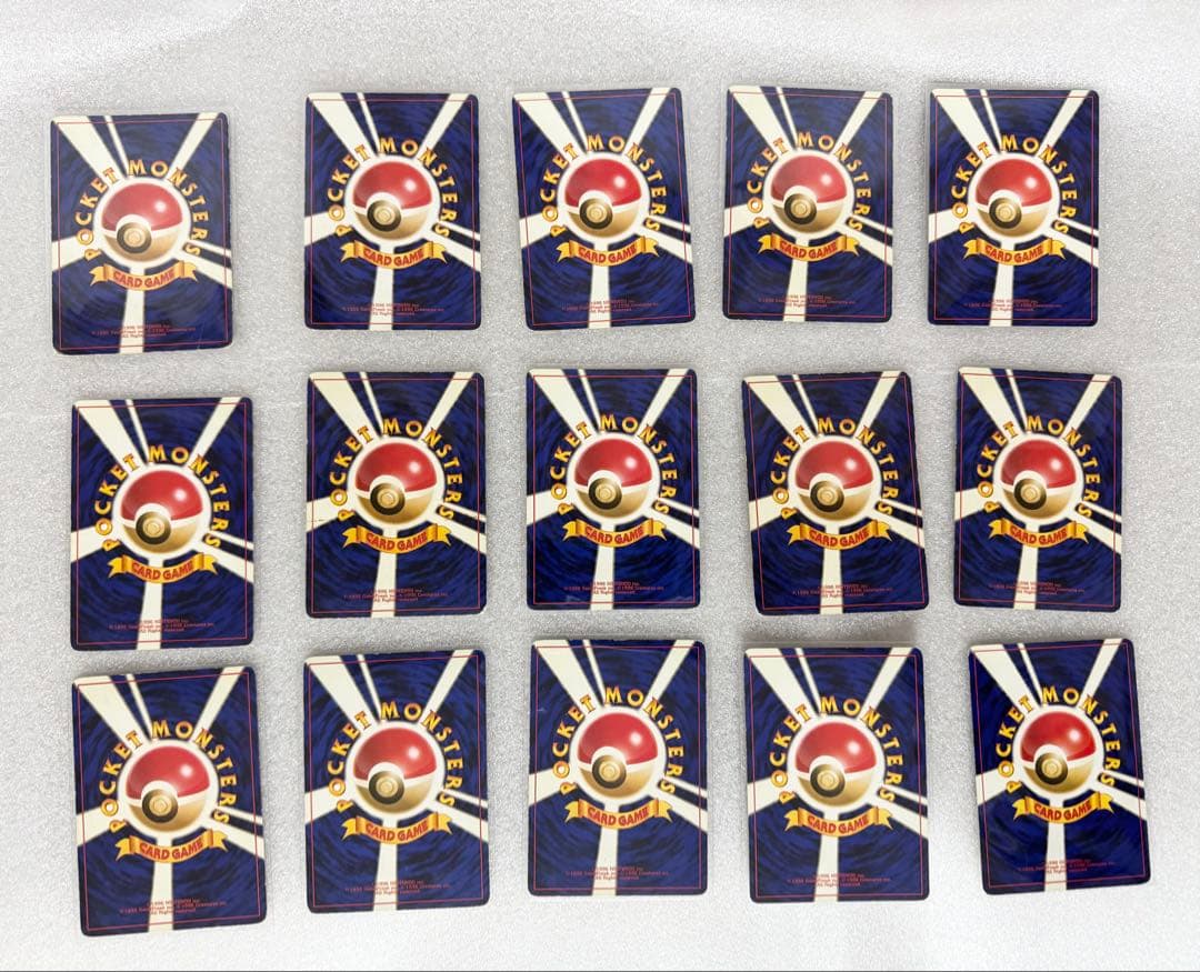 旧裏ポケカ15枚セット 第1弾 ポケモンジャングル 化石の秘密 金、銀