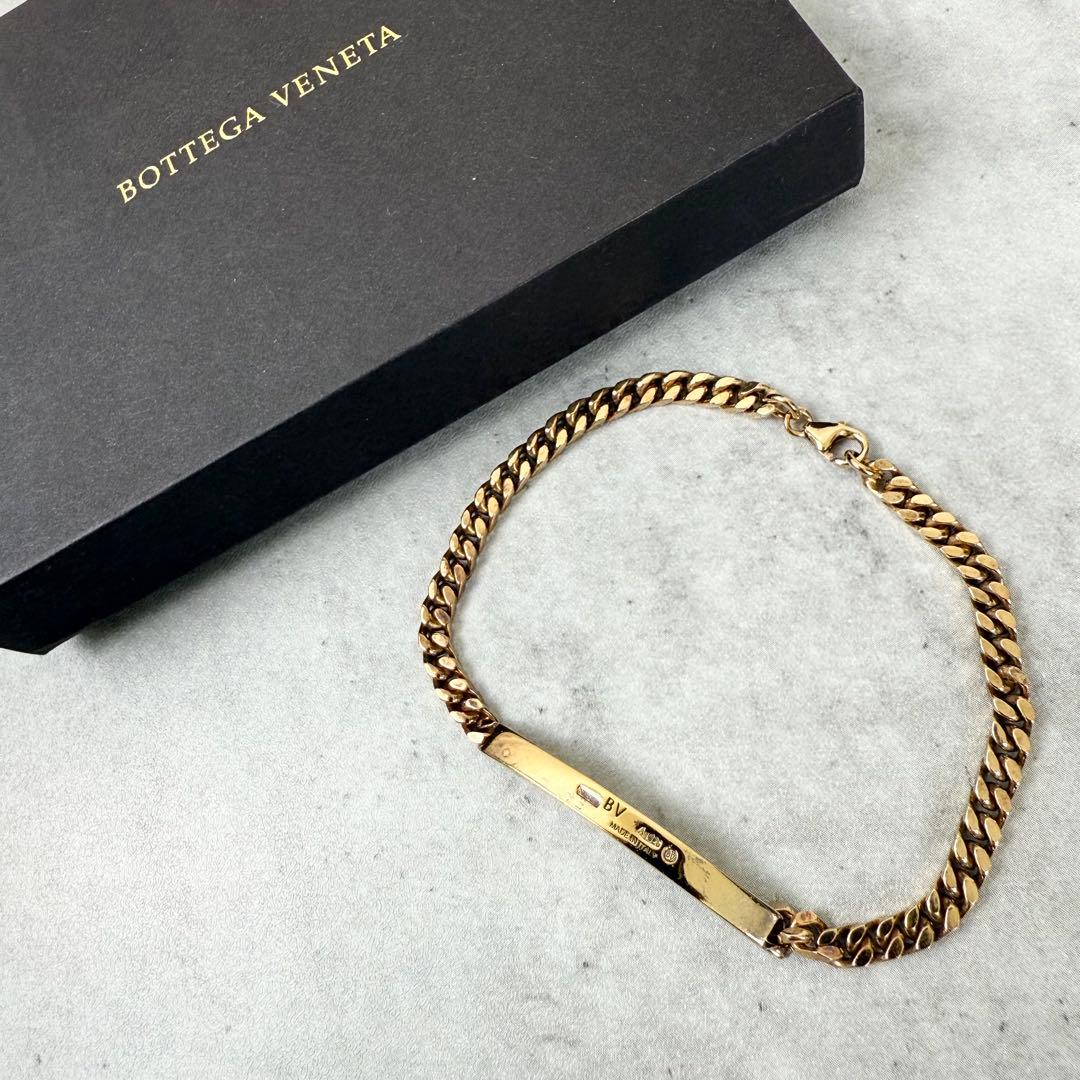 BOTTEGA VENETA シルバー925 ゴールドチェーンブレスレット