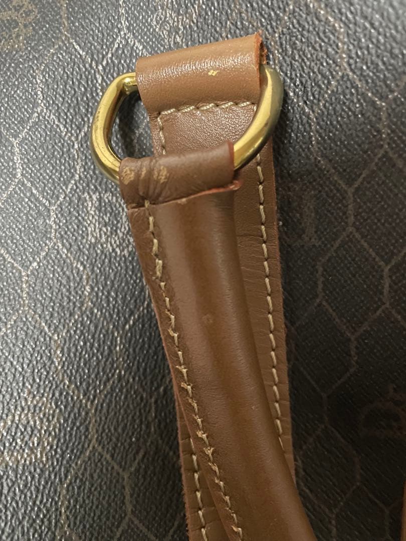 《美品》 Christian Dior ボストンバッグ ブラウン ハニカム 旅行