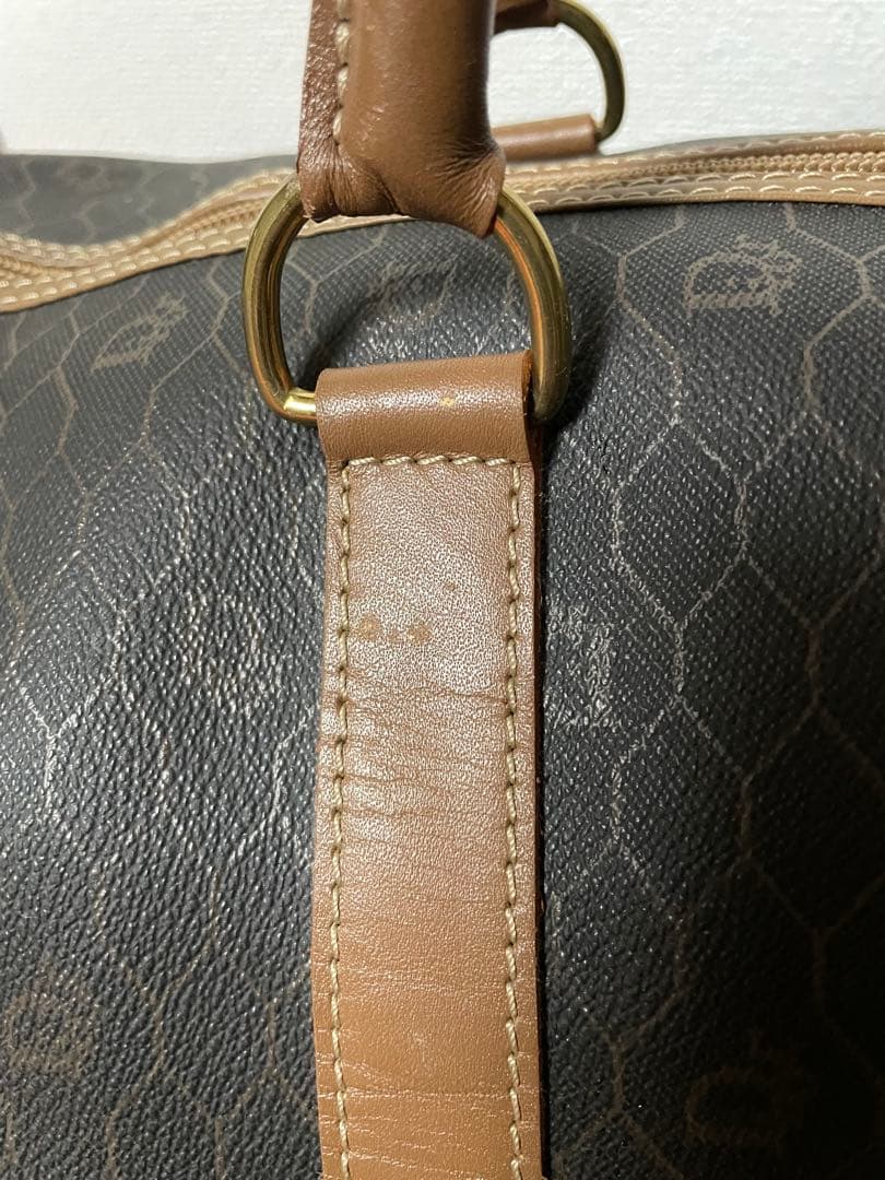 《美品》 Christian Dior ボストンバッグ ブラウン ハニカム 旅行