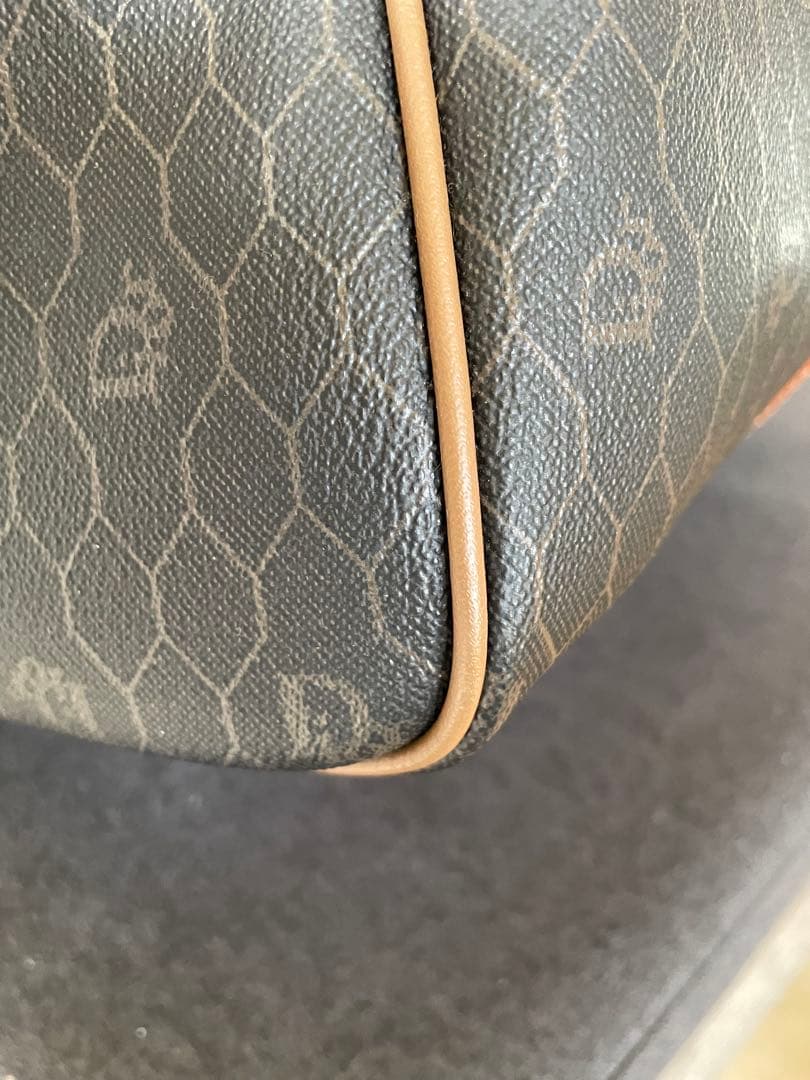 《美品》 Christian Dior ボストンバッグ ブラウン ハニカム 旅行