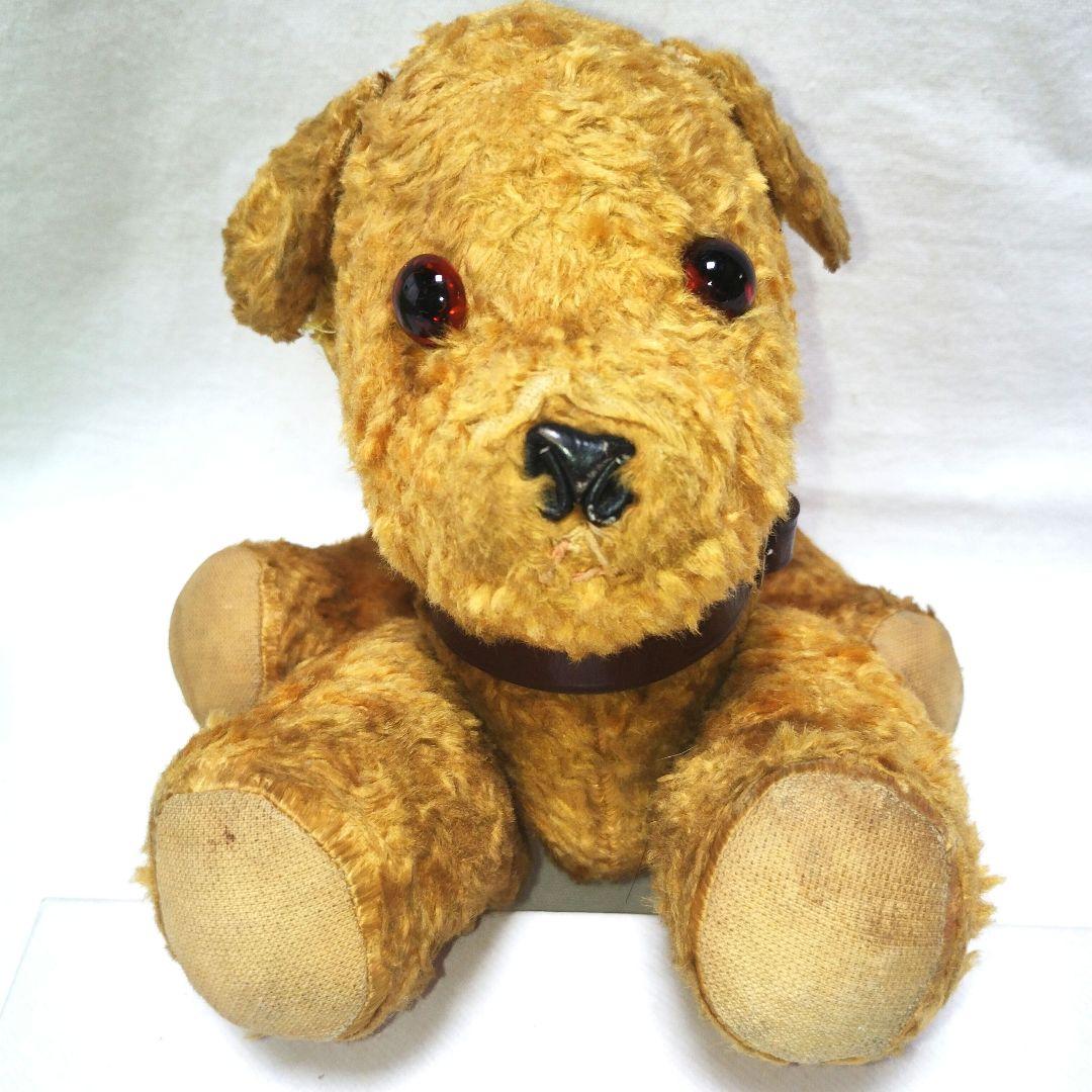 【アンティーク】茶色の小犬のぬいぐるみ　ヴィンテージ レトロ アンティーク ぬいぐるみ | フランスアンティーク ミニチュアプードル