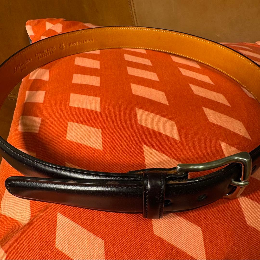 【最終値下げ】K.T.LEWISTON コードバンベルト 黒 ラコタハウス