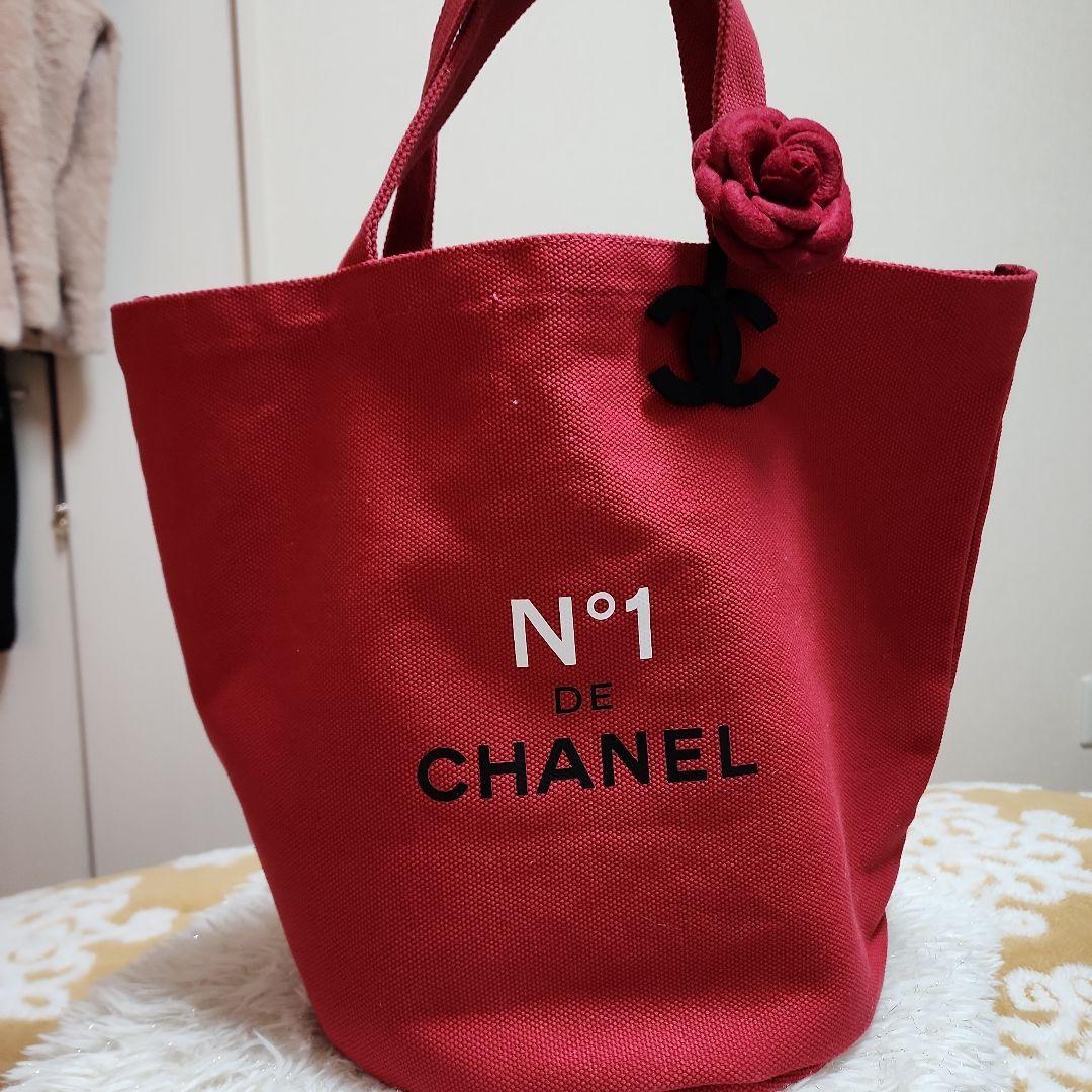 CHANEL N°1 DE CHANEL トートバッグ 赤 - メルカリ