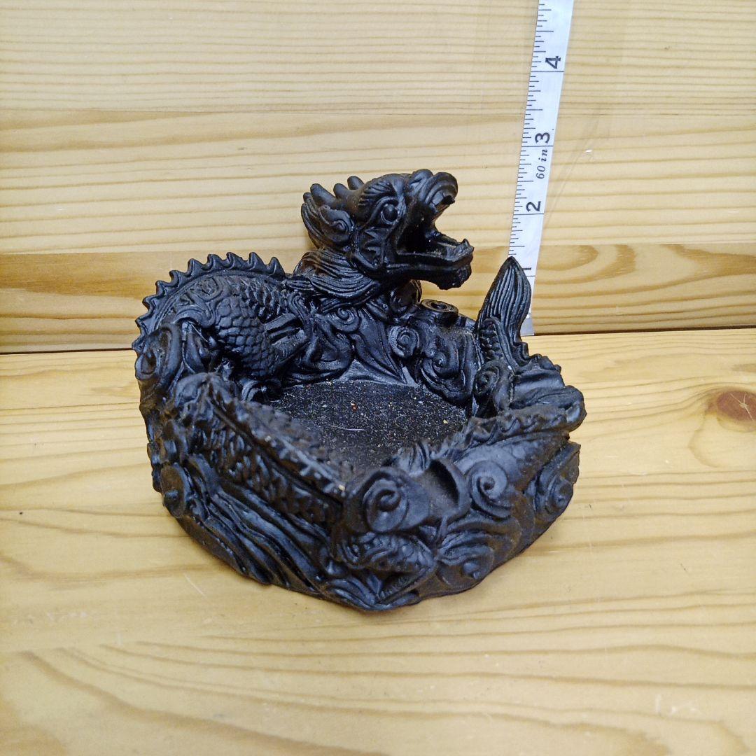 シュンガイト 龍皿 置物 楽天市場】龍の置物 風水 灰皿 皿 パワーストーン 浄化皿 龍 置物 玄関