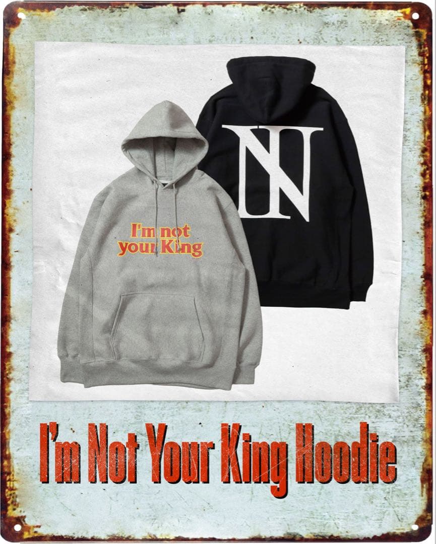 ミュージシャン THE BONEZ I'm Not Your King Hoodie L
