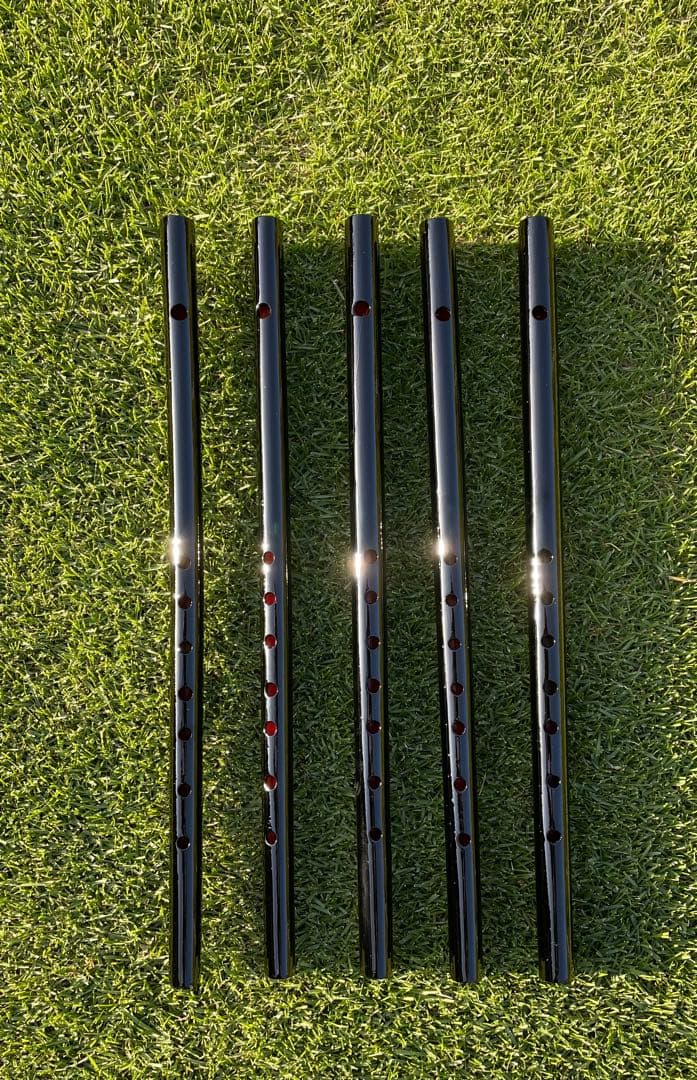 篠笛 漆黒の七本調子4本まとめ売り