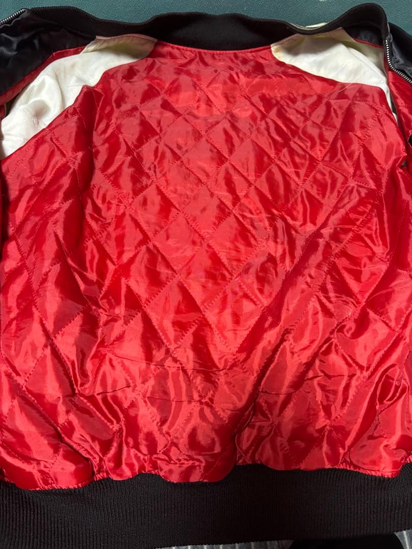 希少・森商店製】 虎刺繍 スカジャン（日本製）虎柄 龍袖 横須賀