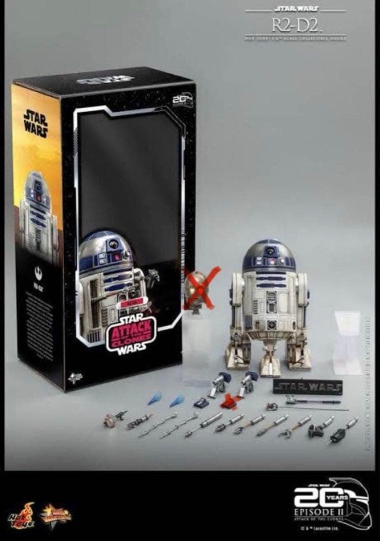 ホットトイズ R2-D2 クローンの攻撃 公開20周年 スターウォーズ 1/6