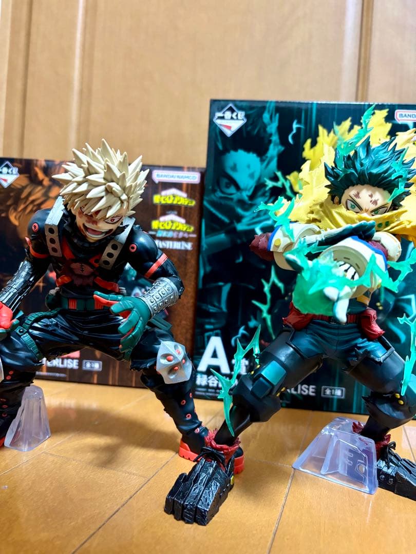 ヒロアカ一番くじ緑谷出久、爆豪勝己2体セット