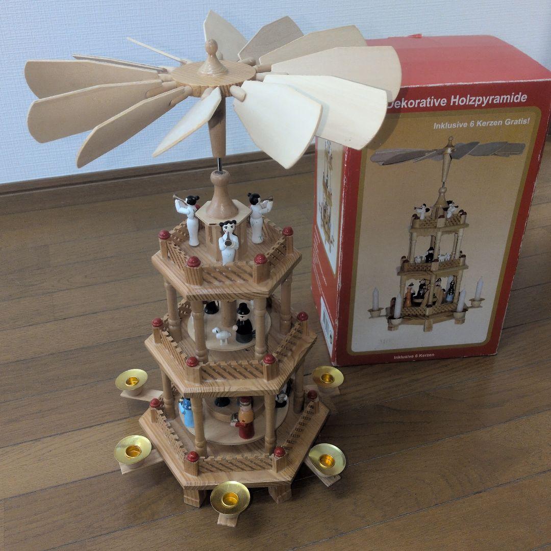 希少 箱 ドイツ クリスマスピラミッド ヴィンテージ アンティーク