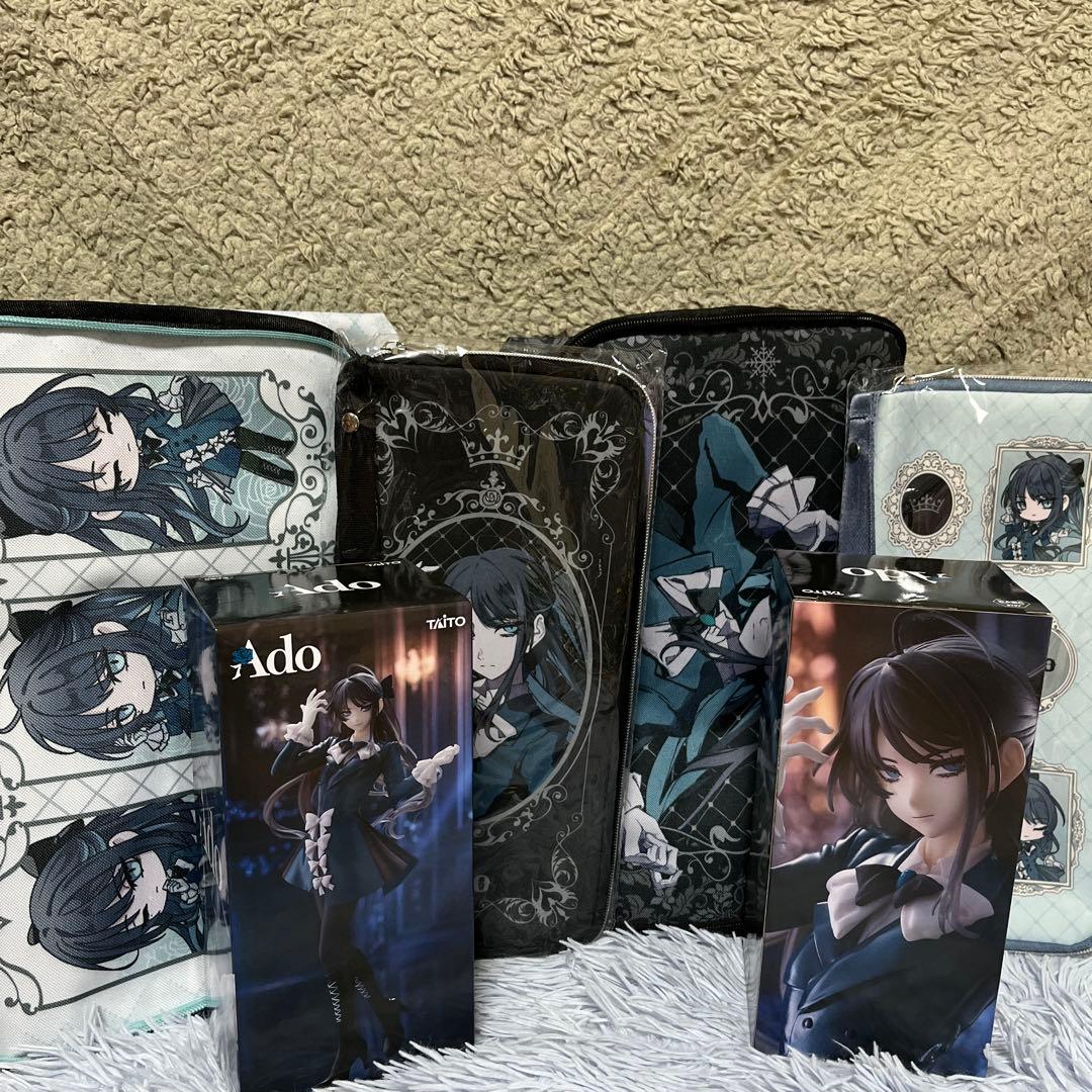 ラウンドワン限定】Ado フィギュア＆ペンライトケース＆収納BOX 6点