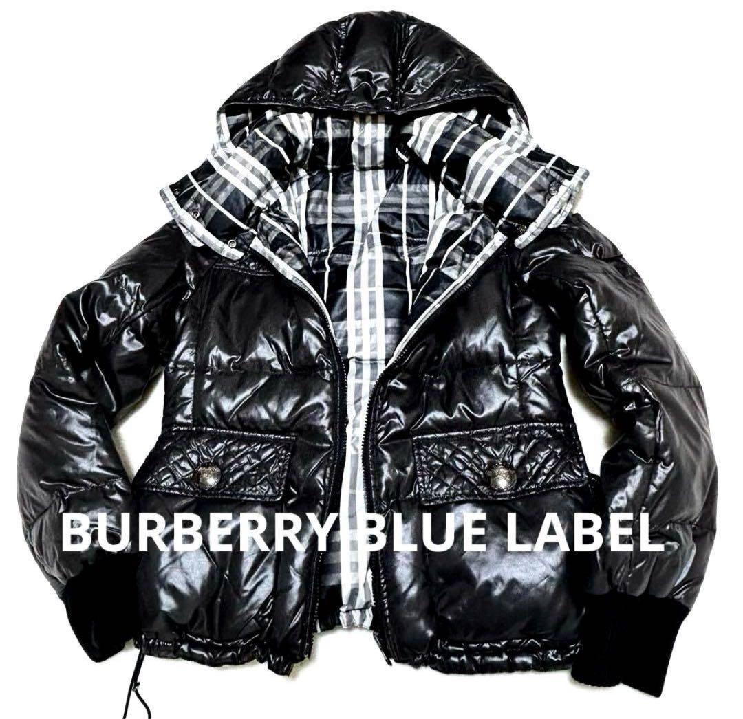 【美品】バーバリー　ブルーレーベル　ダウン　ジャケット　リバーシブル