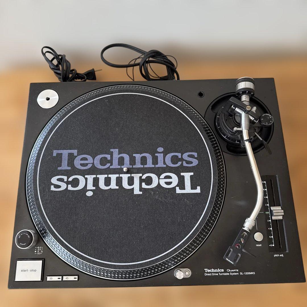 Technics SL-1200MK5 ターンテーブル　レコードプレイヤー 中古品】Technics/ターンテーブル/SL1200MK5 S-B○純正カートリッジ