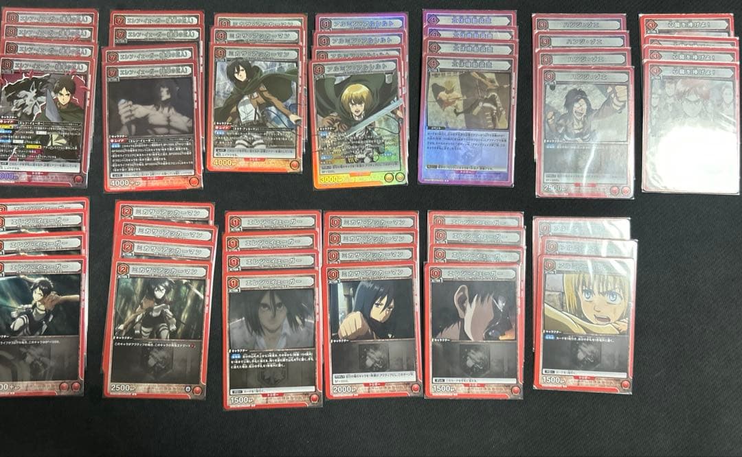 t*2様 ユニオンアリーナ 赤進撃 8エレン デッキ ユニオンアリーナ】赤エレンスタートデッキ改造型【進撃の巨人】｜きり