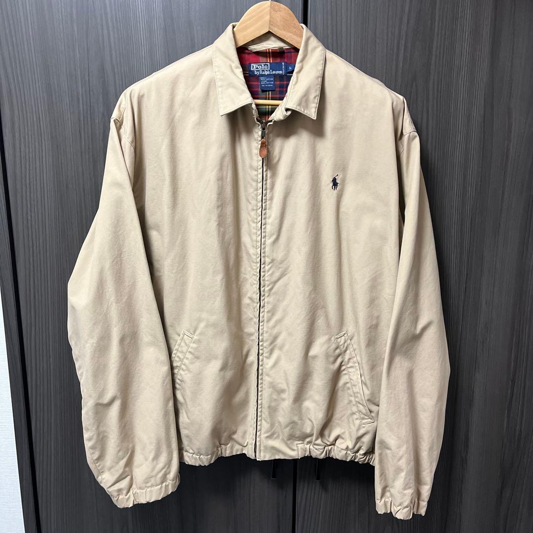 ポロ バイ ラルフローレン スウィングトップ L ベージュ - メルカリ