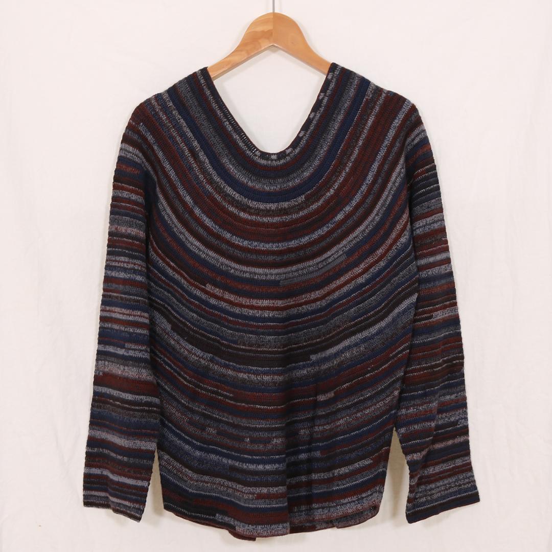 ヨーガンレール ストライプ Vネック 長袖ニット JURGEN LEHL - メルカリ