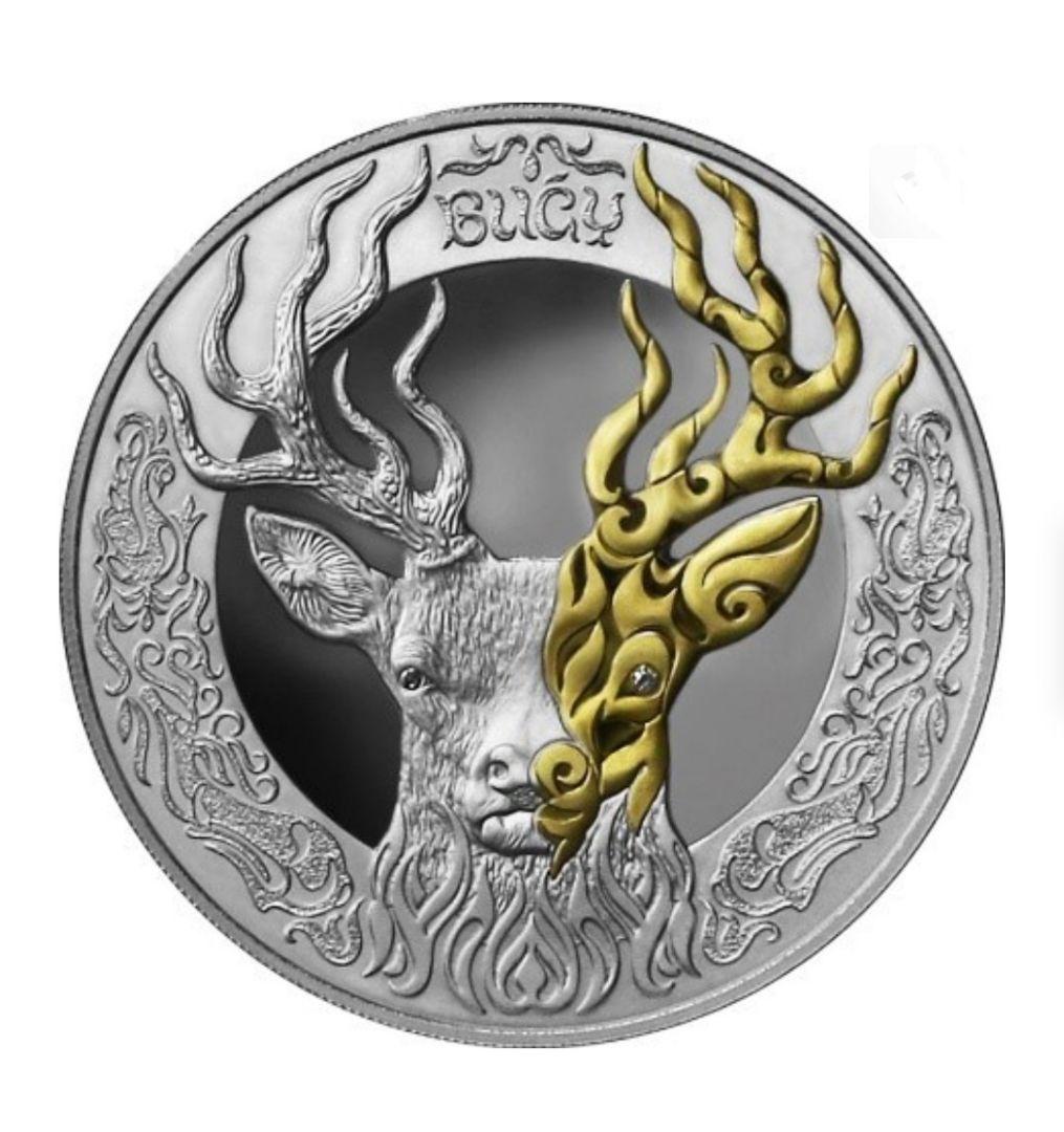 カザフスタン・ディアー シルバープルーフ 2020年