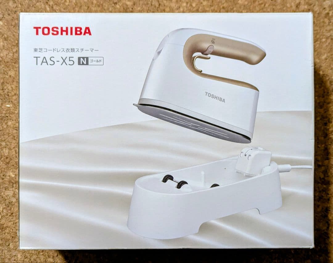 TOSHIBA コードレス衣類スチーマー TAS-X5 - メルカリ