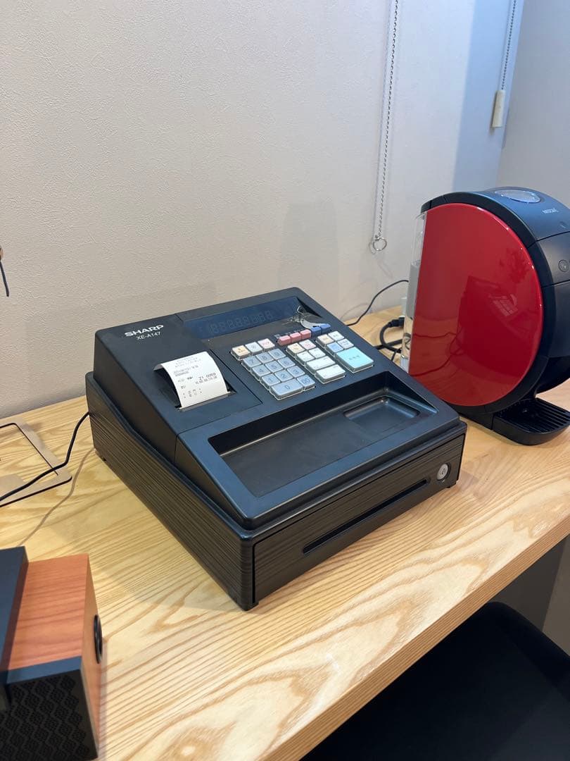 SHARP XE-A147 レジスター Amazon | シャープ 電子レジスタ 8部門 ブラック系 XE-A147-B